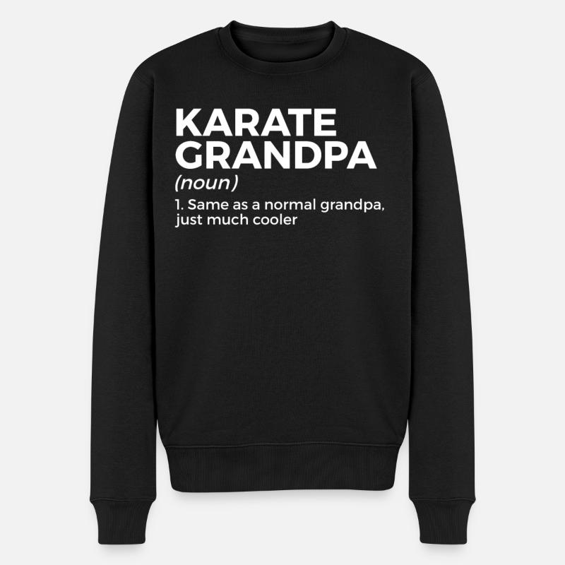Karate - Männer Premium Bio Pullover - Schwarz