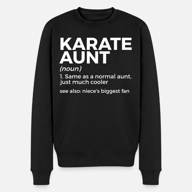 Karate - Männer Premium Bio Pullover - Schwarz