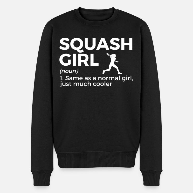 Joueur de squash - Pull Premium bio Homme - noir