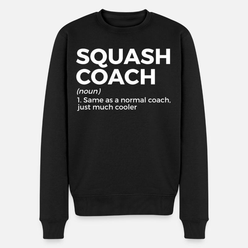 Joueur de squash - Pull Premium bio Homme - noir