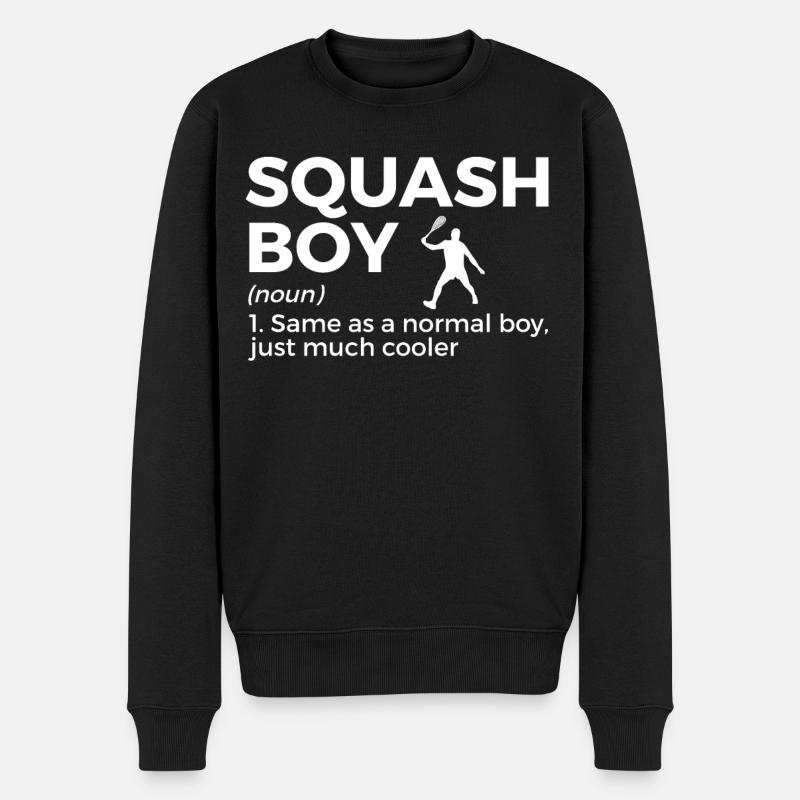 Joueur de squash - Pull Premium bio Homme - noir