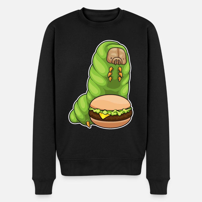 Caterpillar Cheeseburger - Pull Premium bio Homme - noir