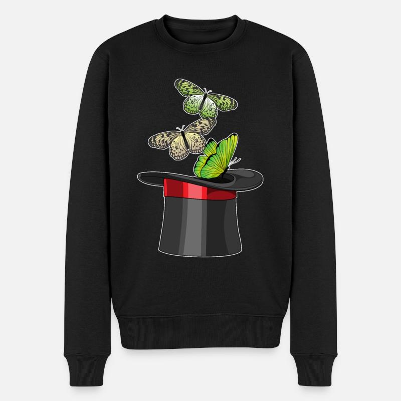 Cylindre Butterfly Wizard - Pull Premium bio Homme - noir