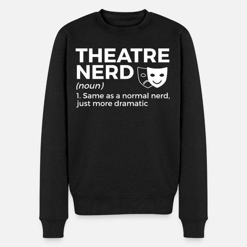 Theater Schauspieler - Männer Premium Bio Pullover - Schwarz