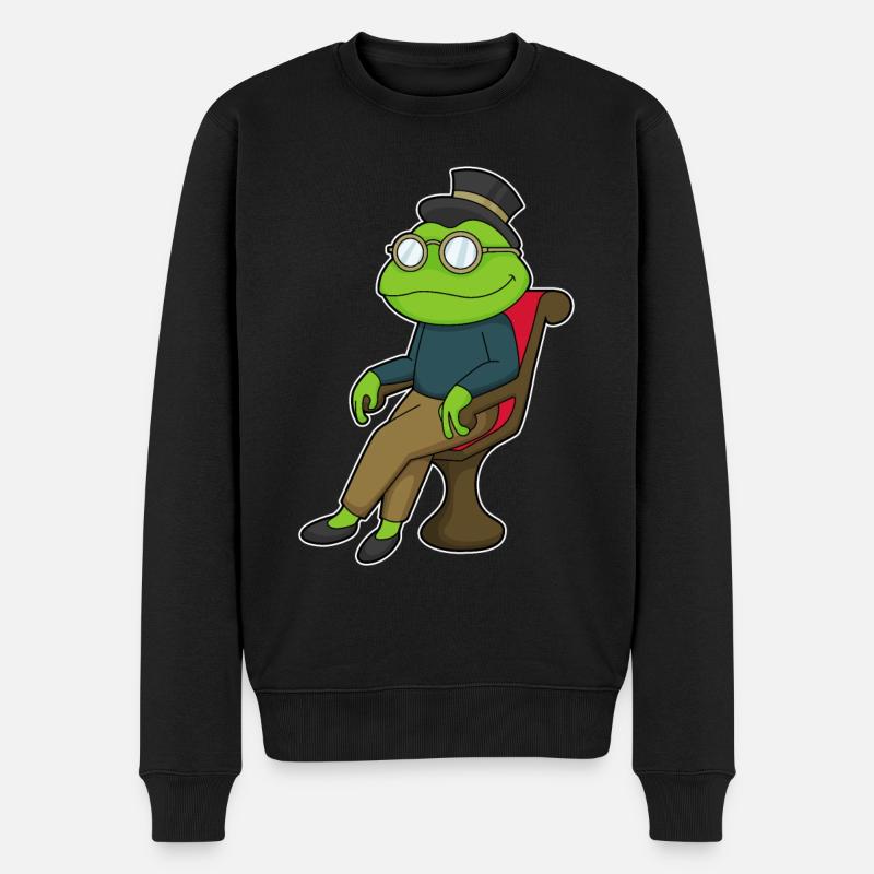 Chaise Frog - Pull Premium bio Homme - noir