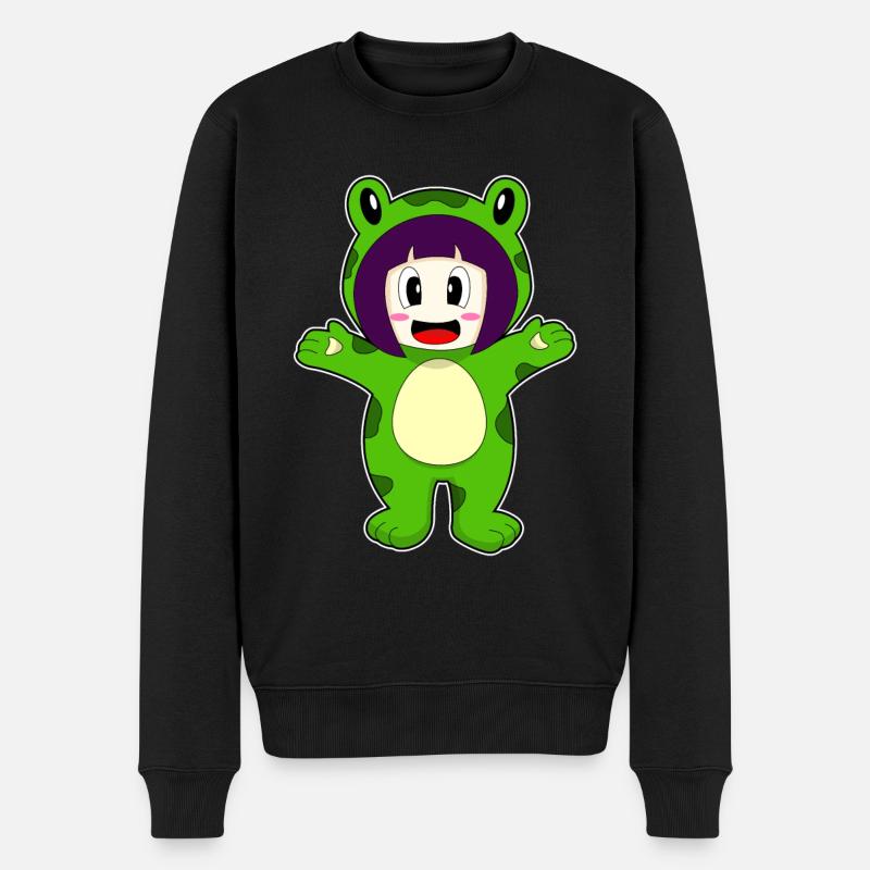 Costume de fille grenouille - Pull Premium bio Homme - noir