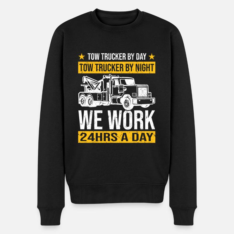 Abschleppwagen | Abschlepper Auto Panne Geschenke - Männer Premium Bio Pullover - Schwarz