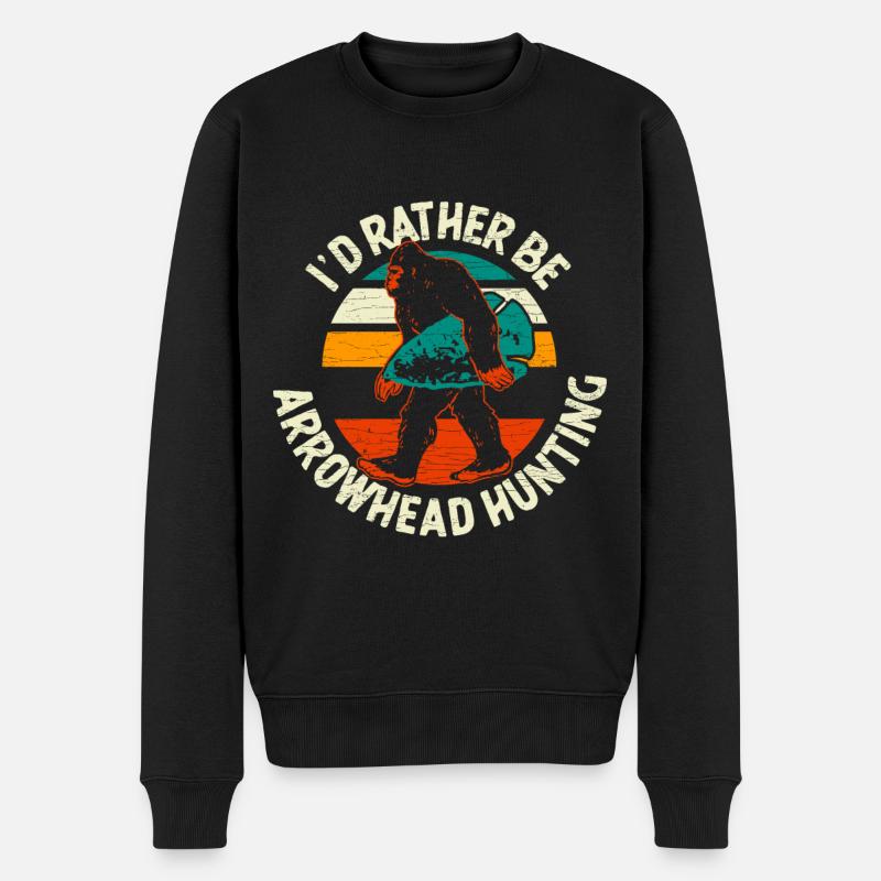 Arrowhead Hunter Pfeilspitzenjagd - Männer Premium Bio Pullover - Schwarz