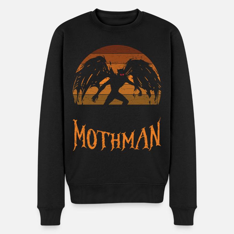 Kryptozoologie Mothman - Männer Premium Bio Pullover - Schwarz