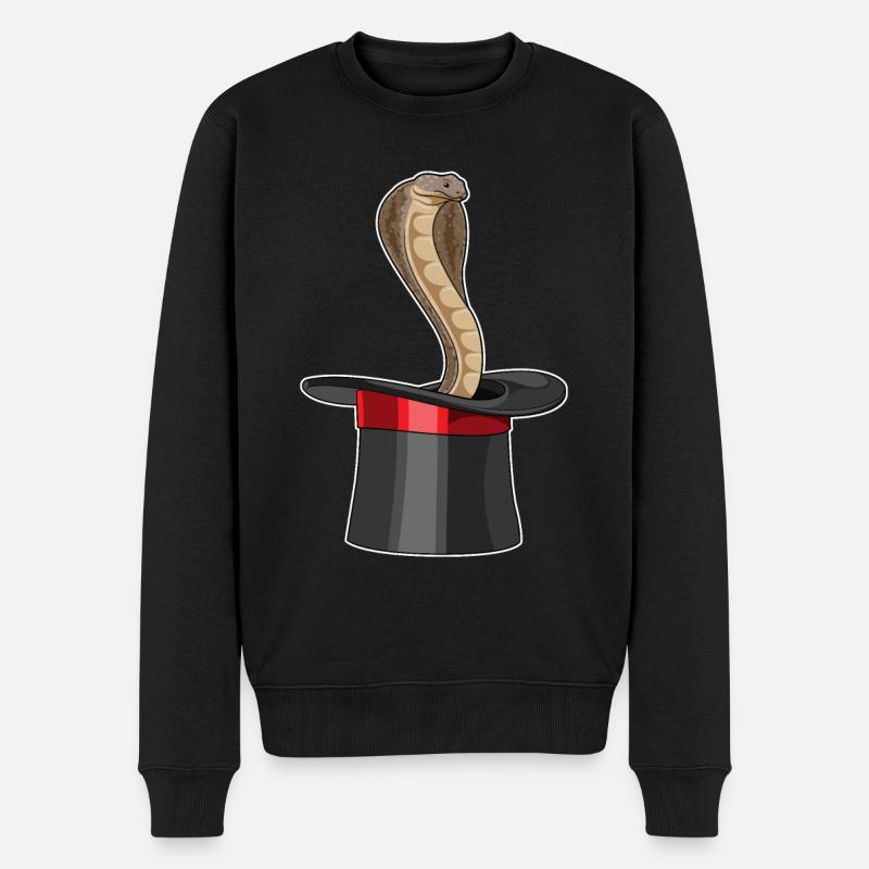 Cylindre Snake Wizard - Pull Premium bio Homme - noir