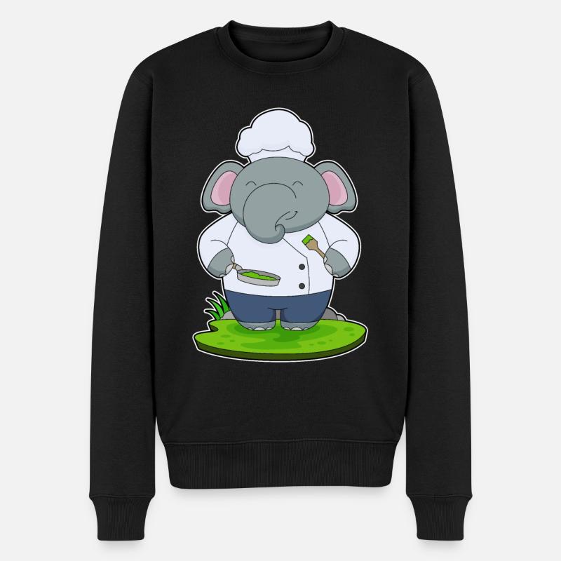 Poêle à éléphant - Pull Premium bio Homme - noir