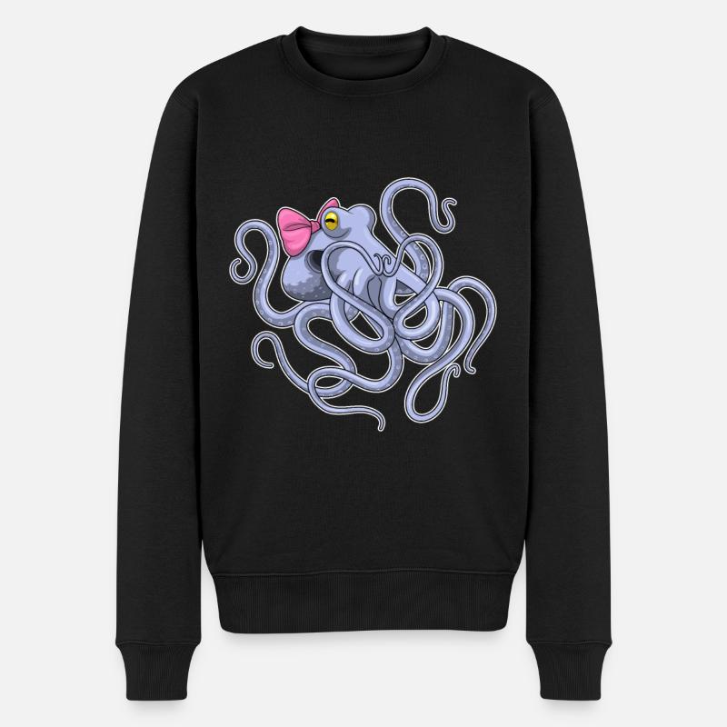 Boucle de pieuvre - Pull Premium bio Homme - noir