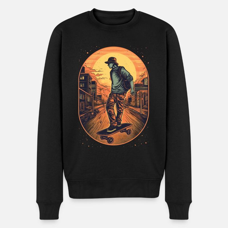 Planchistes - Pull Premium bio Homme - noir