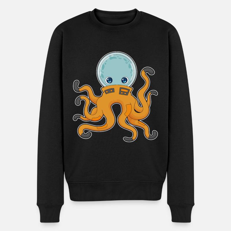 Espace des astronautes Octopus - Pull Premium bio Homme - noir