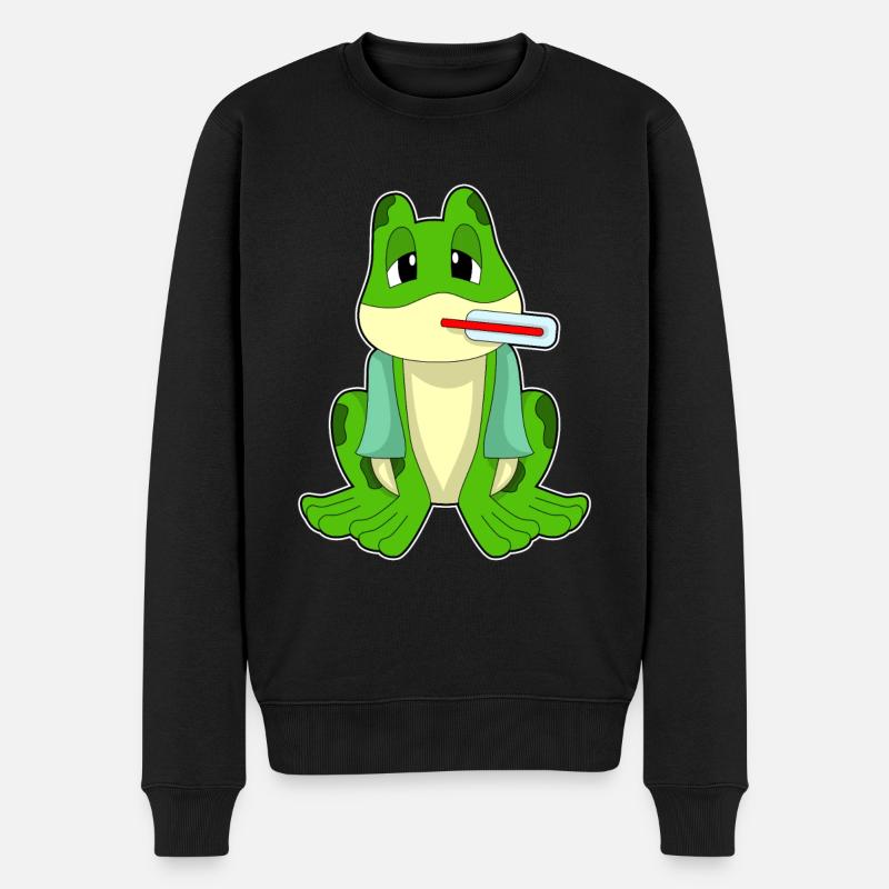 Thermomètre clinique Frog - Pull Premium bio Homme - noir