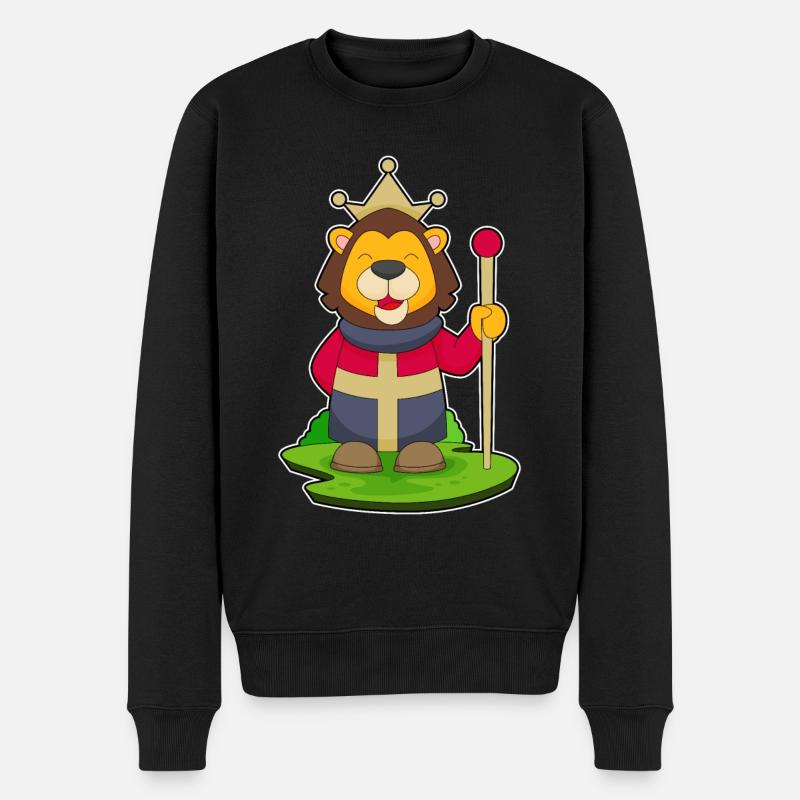 Couronne du roi Léo - Pull Premium bio Homme - noir