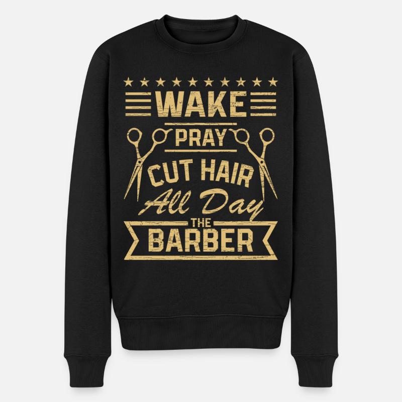 Friseur Friseurin Frisör - Männer Premium Bio Pullover - Schwarz