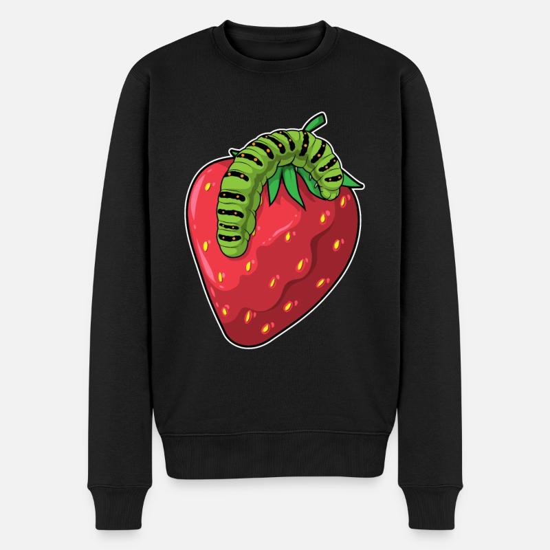 Fraise chenille - Pull Premium bio Homme - noir