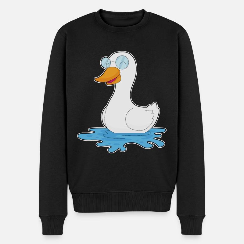 Lunettes de canard - Pull Premium bio Homme - noir