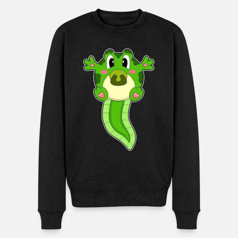 Frosch Baby Schnuller - Männer Premium Bio Pullover - Schwarz