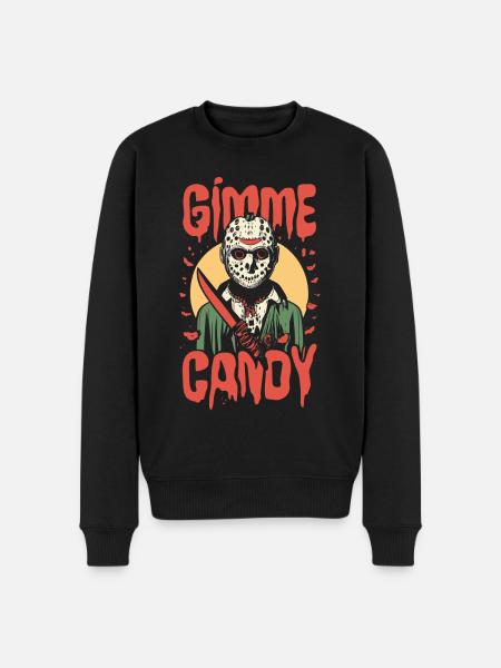 Halloween Gimme Candy Spooky Season - Men's Premium Organic Jumper - black