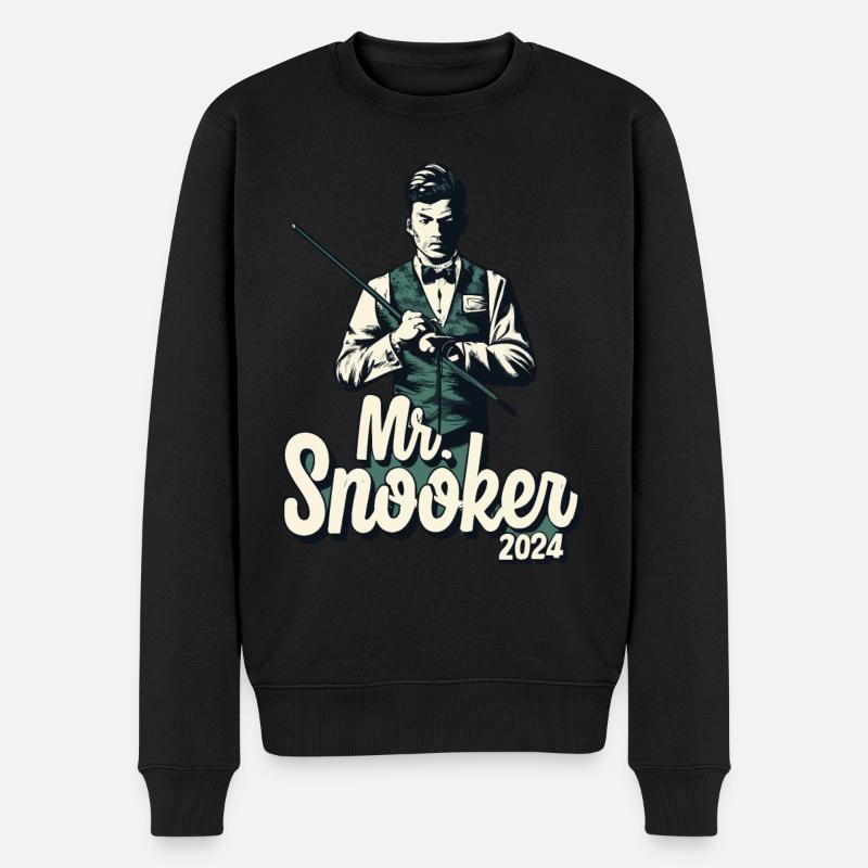 Mr. Snooker Pool Billiard Snooker Spieler - Männer Premium Bio Pullover - Schwarz
