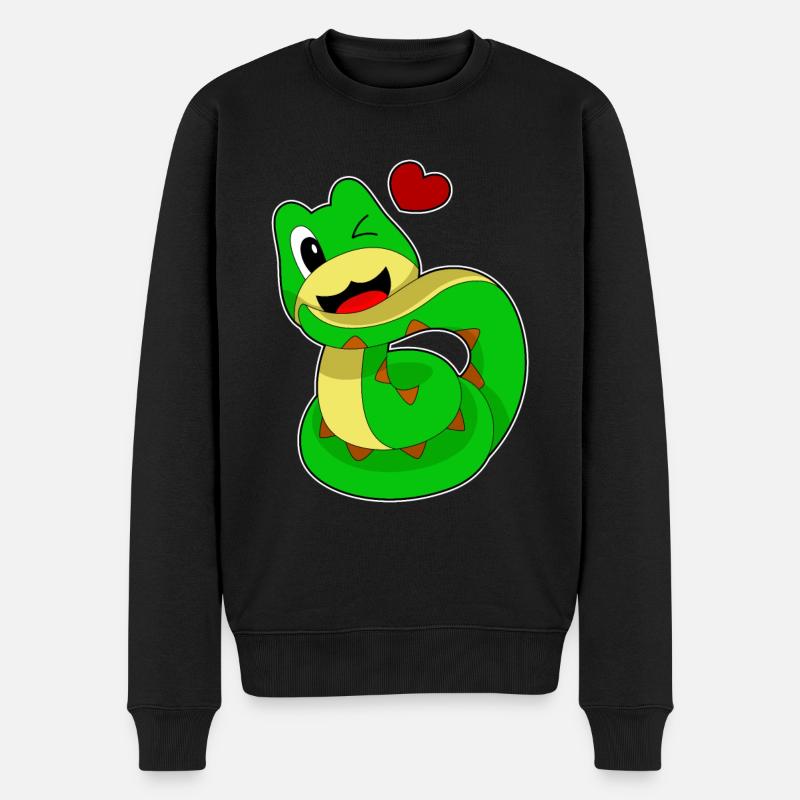 Cœur de serpent - Pull Premium bio Homme - noir