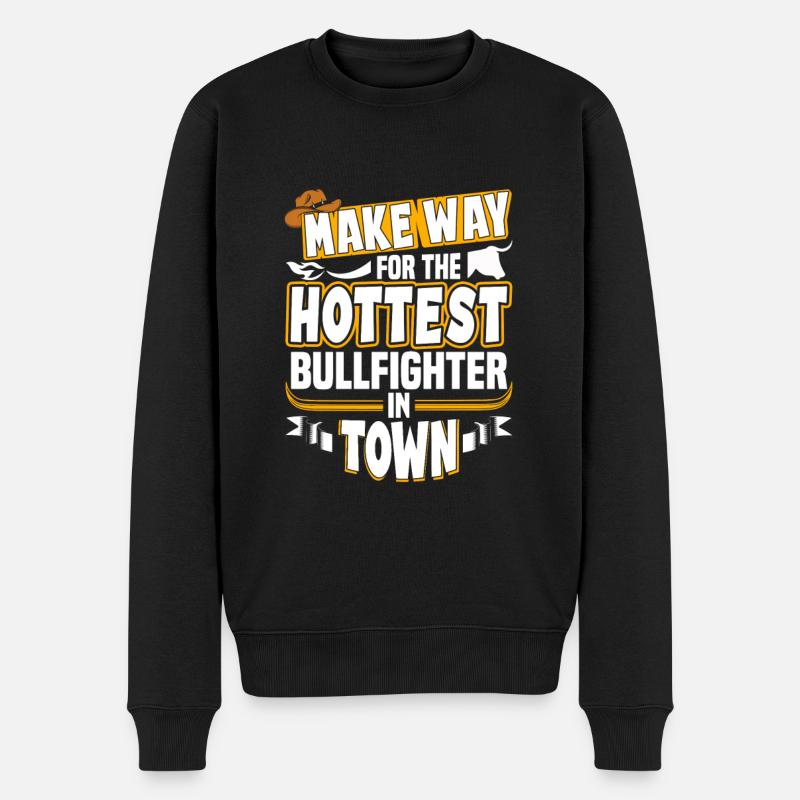 Rodeo - Männer Premium Bio Pullover - Schwarz