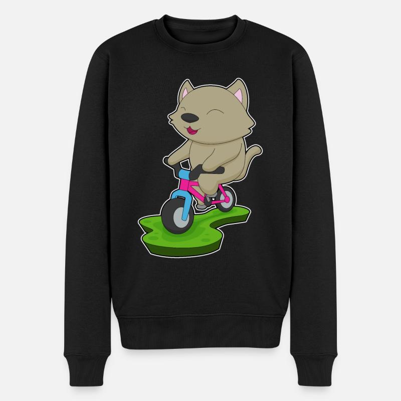 Vélo de chat - Pull Premium bio Homme - noir
