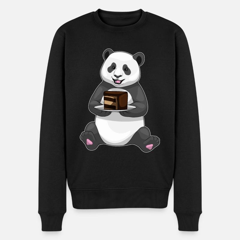 Gâteau d’anniversaire Panda - Pull Premium bio Homme - noir