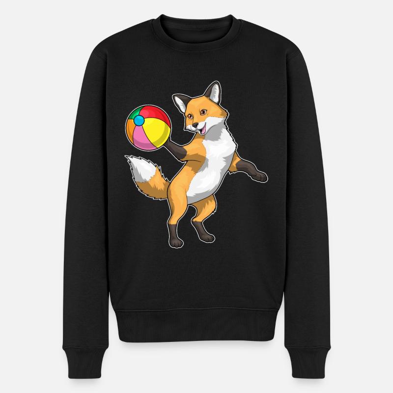 Ballon de plage Fox - Pull Premium bio Homme - noir