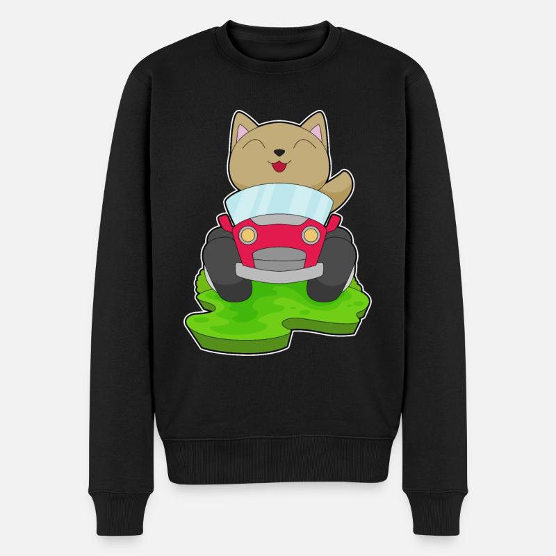Voiture de chat - Pull Premium bio Homme - noir