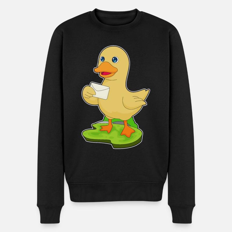 Lettre de canard - Pull Premium bio Homme - noir