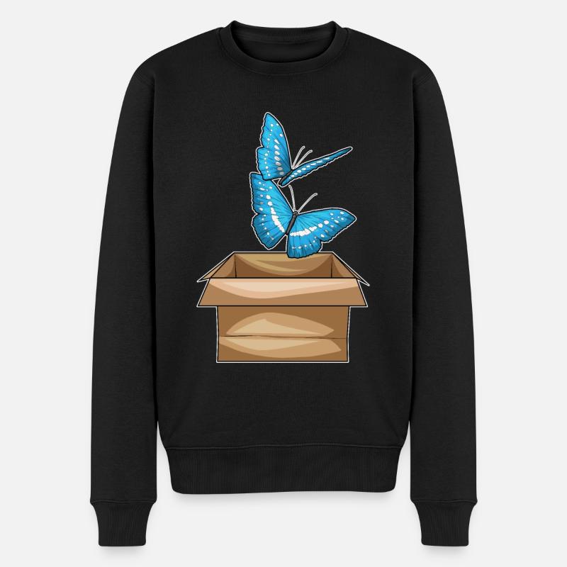 Boîte à papillons - Pull Premium bio Homme - noir