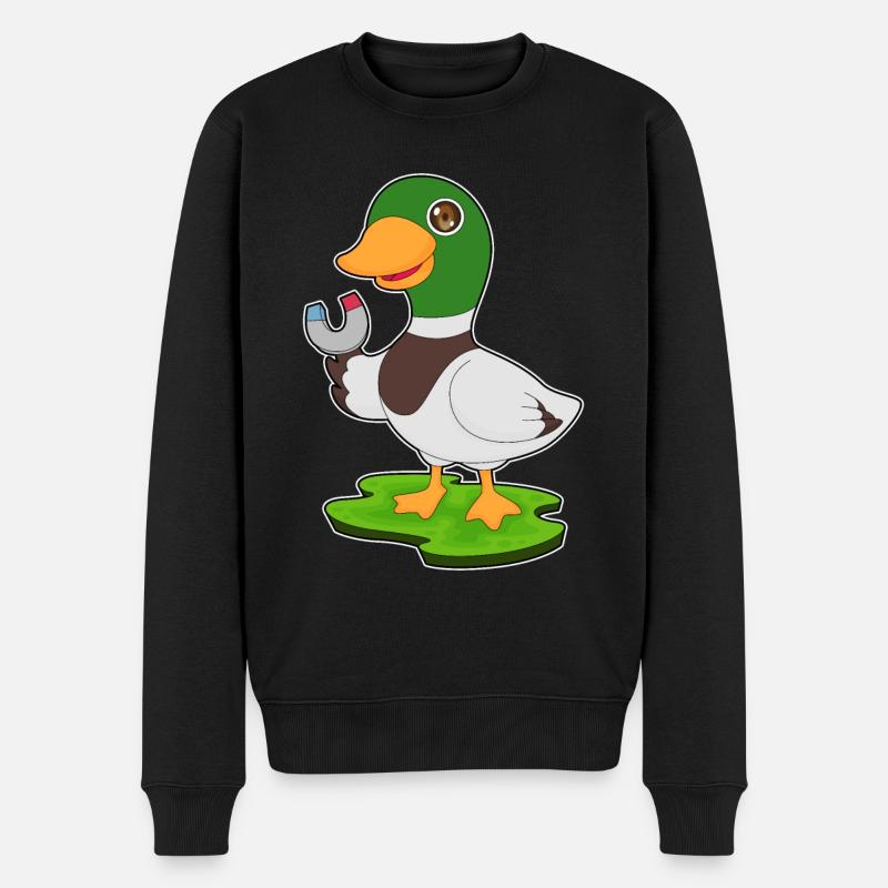 Aimant à canard - Pull Premium bio Homme - noir