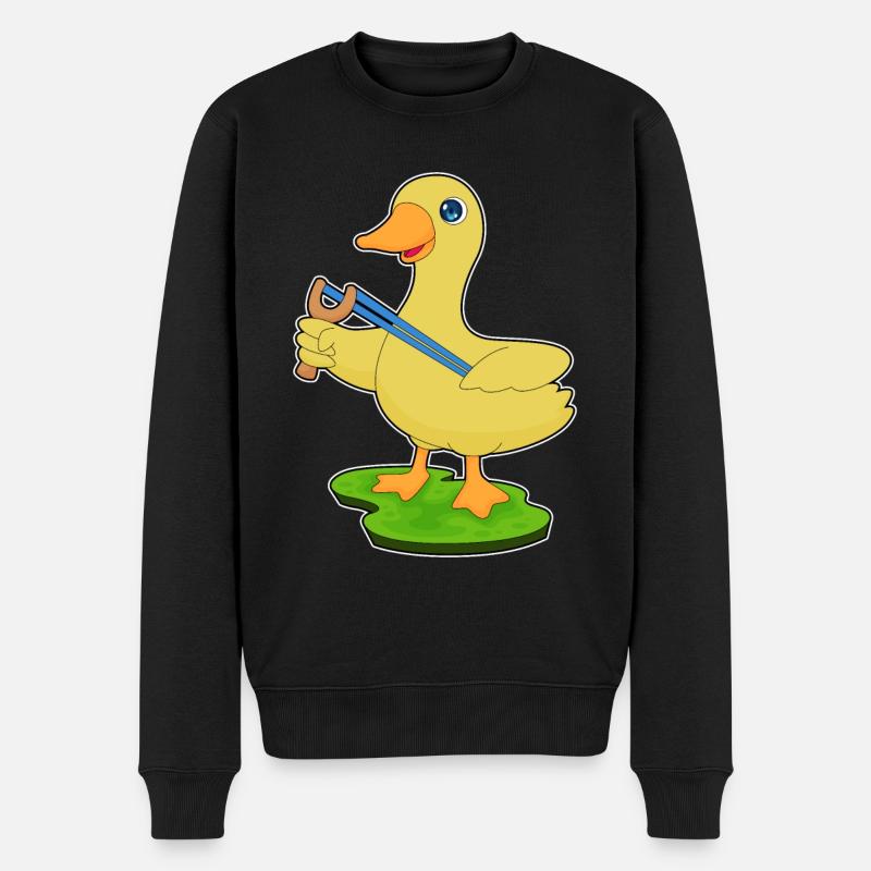 Fronde de canard - Pull Premium bio Homme - noir