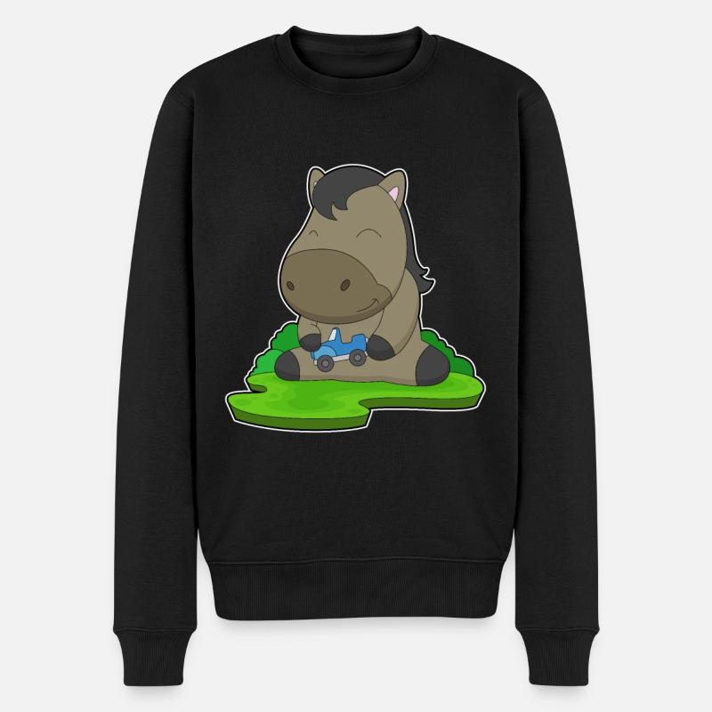 Cheval jouet voiture - Pull Premium bio Homme - noir
