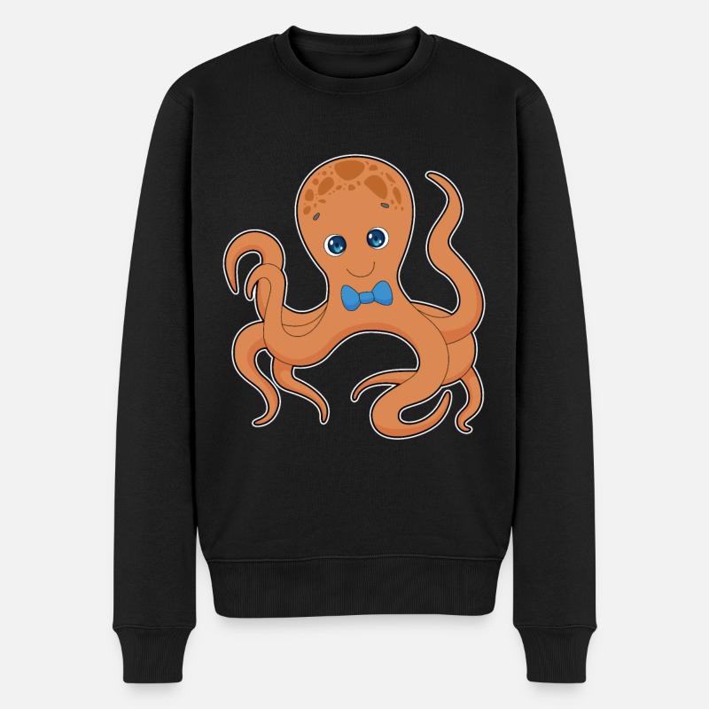 Octopus Gentleman Noeud papillon - Pull Premium bio Homme - noir