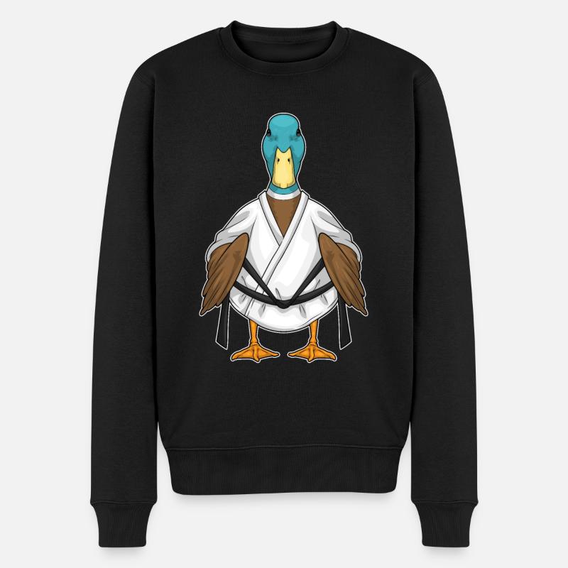 Canard Karaté Arts Martiaux - Pull Premium bio Homme - noir