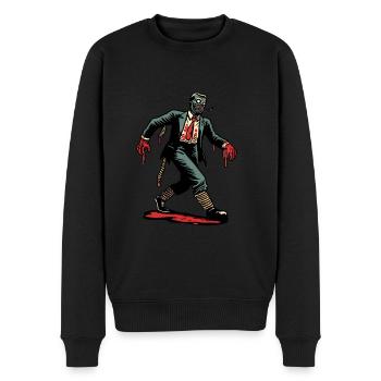 Rétro Vintage Style Halloween Zombie Costume Décoration - Pull Premium bio Homme - noir - Devant - Nico (187cm)