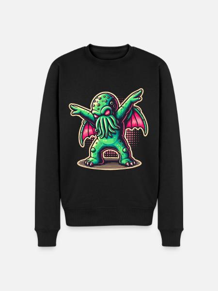 Funny Dancing Cthulhu - Men's Premium Organic Jumper - black