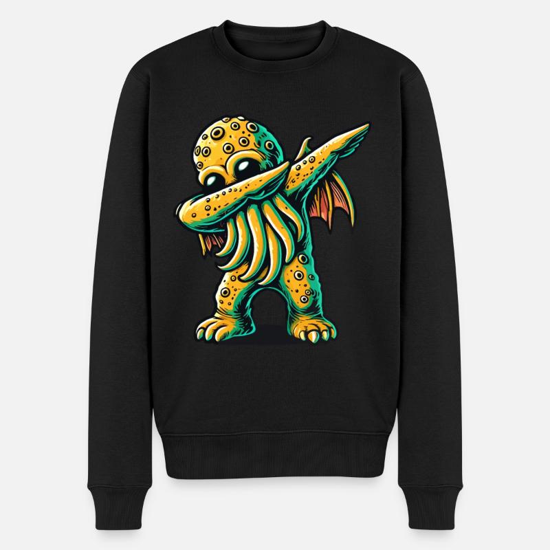 Dabbing drôle Cthulhu Dabbing Design - Pull Premium bio Homme - noir