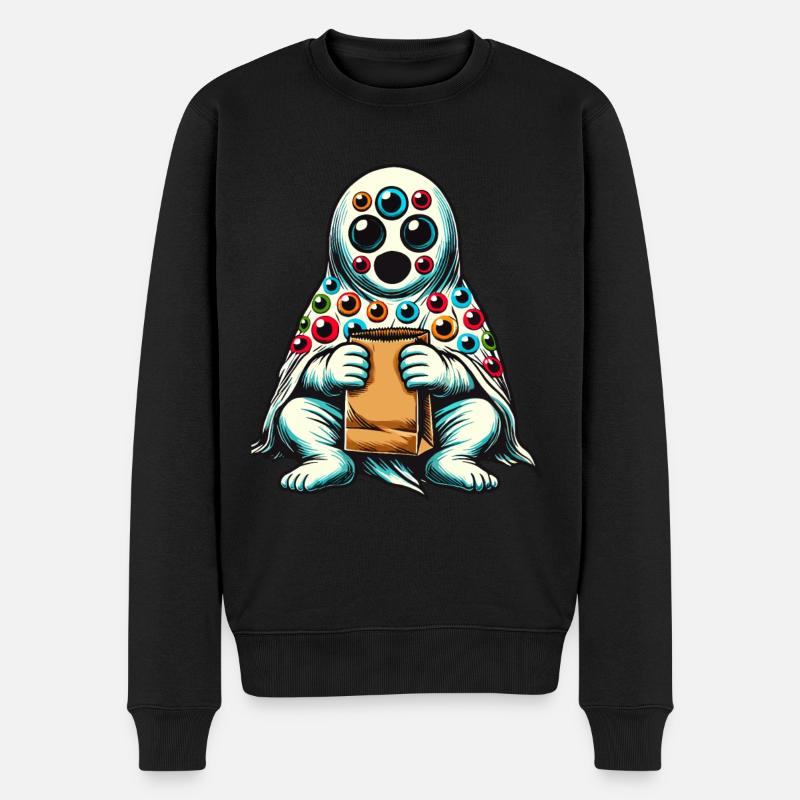 Fête effrayante Drôle Halloween - Pull Premium bio Homme - noir