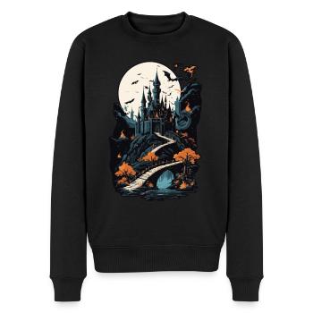 Spooky Haunted Castle Magical Haunted Castle - Men's Premium Organic Jumper - black - Front - Nico (187cm)