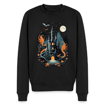 Spooky Haunted Castle Magical Haunted Castle - Men's Premium Organic Jumper - black - Front - Nico (187cm)