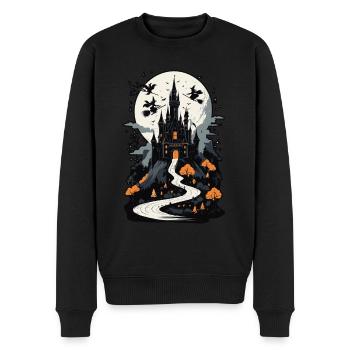 Spooky Haunted Castle Magical Haunted Castle - Men's Premium Organic Jumper - black - Front - Nico (187cm)