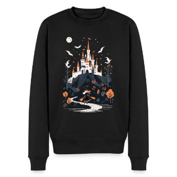 Spooky Haunted Castle Magical Haunted Castle - Men's Premium Organic Jumper - black - Front - Nico (187cm)