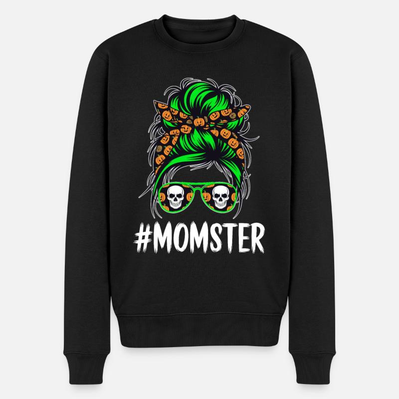 Halloween maman monstre maman - Pull Premium bio Homme - noir