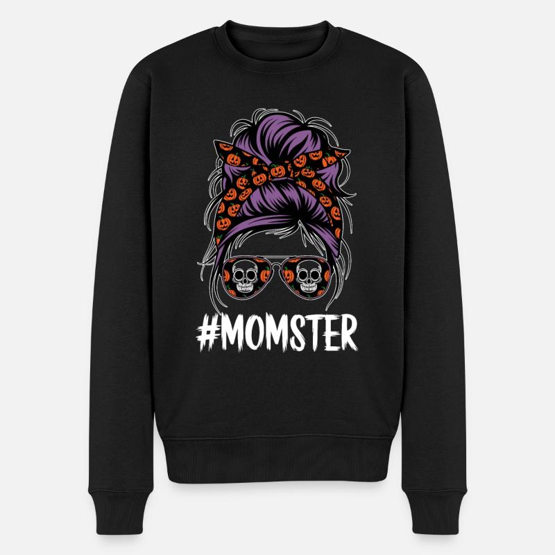 Halloween maman monstre maman - Pull Premium bio Homme - noir