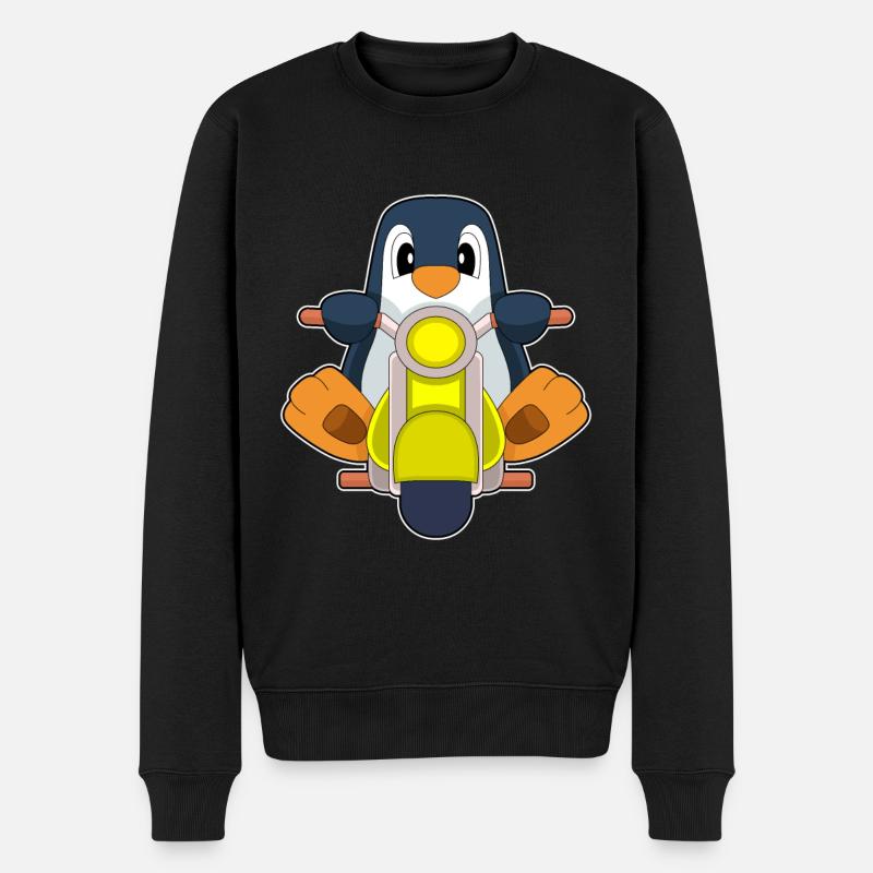 Moto pingouin - Pull Premium bio Homme - noir